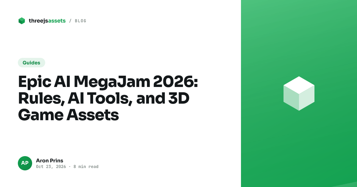 Cover image for the Guides article “Epic AI MegaJam 2026: Rules, AI Tools, and 3D Game Assets”
