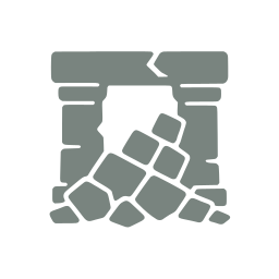 Collapsed passage