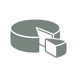 Cheese wheel icon