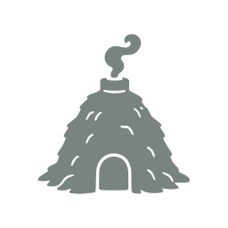 Charcoal kiln icon