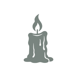 Melting candle icon