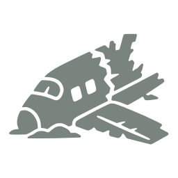 Crashed plane