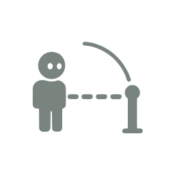 Leash range icon
