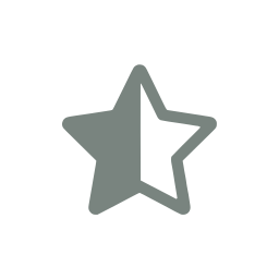 Star half icon