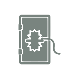 Breach charge icon