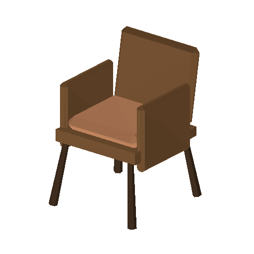 Low-poly Interiors 3D model: Accent Chair