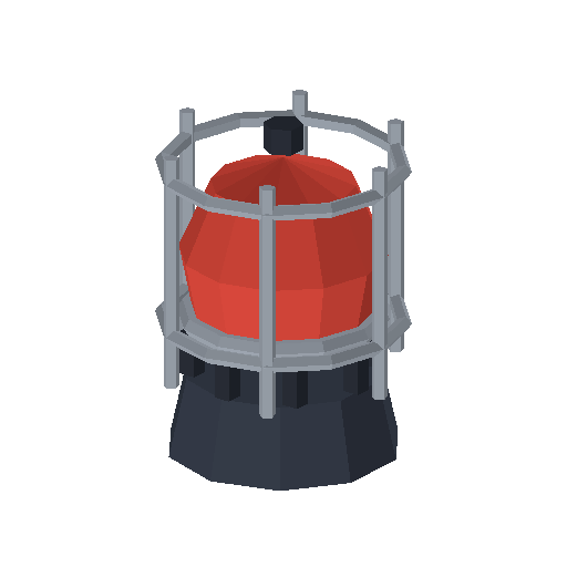 Low-poly Props 3D model: Alarm Beacon