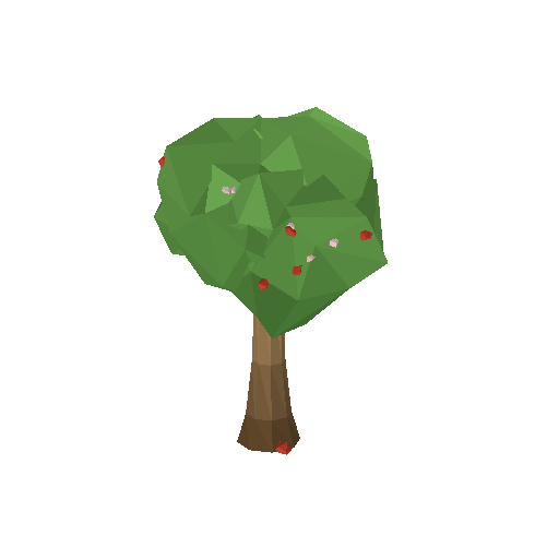 Low-poly Nature 3D model: Apple Tree