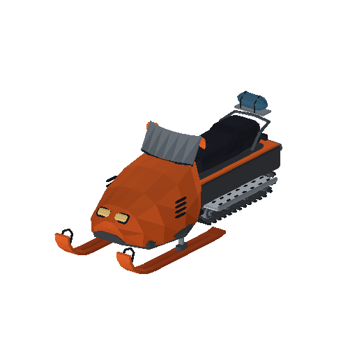 Low-poly Vehicles 3D model: Arctic Snowmobile