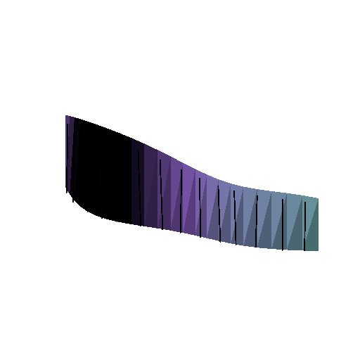 Low-poly Norse Signature 3D model: Aurora Curtain