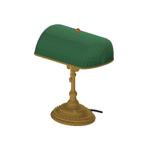 Low-poly Props 3D model: Banker Lamp
