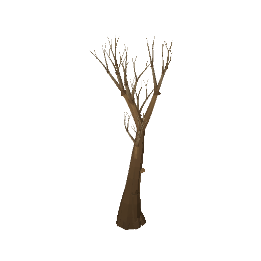 Low-poly Nature 3D model: Bare Tree 01