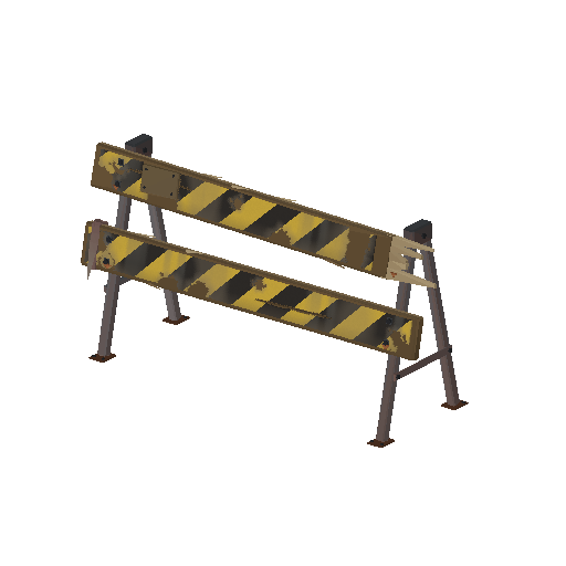 Low-poly Props 3D model: Barricade