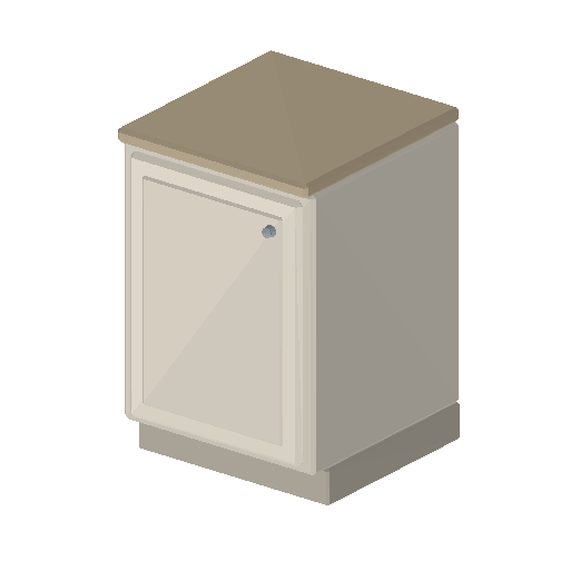Low-poly Interiors 3D model: Base Cabinet Door