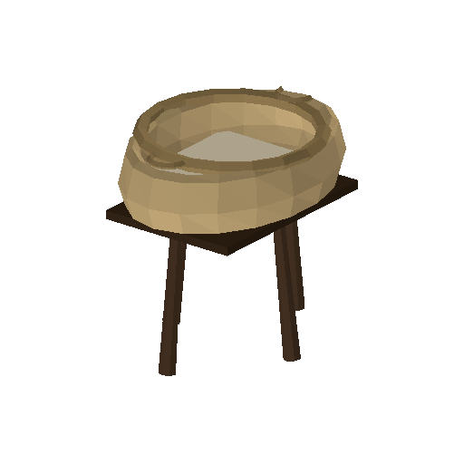 Low-poly Interiors 3D model: Bassinet