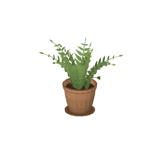 Low-poly Interiors 3D model: Bath Plant
