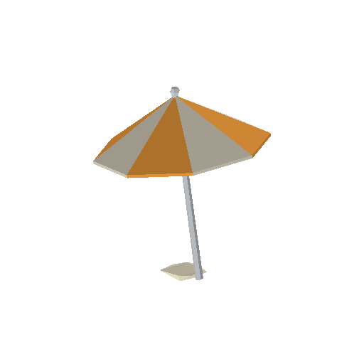 Low-poly Props 3D model: Beach Umbrella