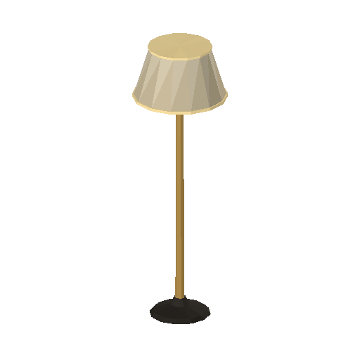 Low-poly Interiors 3D model: Bedroom Floor Lamp