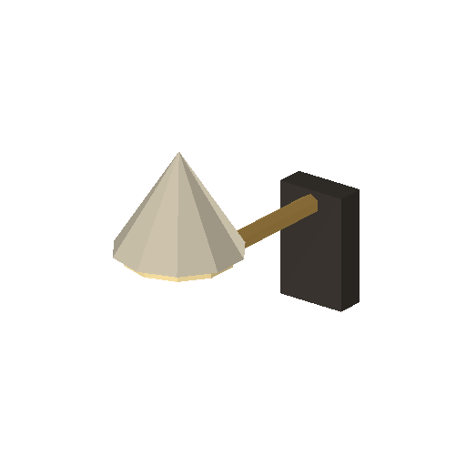 Low-poly Interiors 3D model: Bedroom Wall Sconce