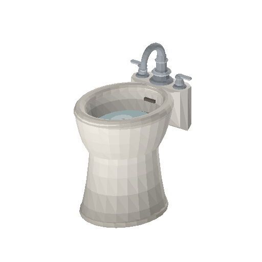 Low-poly Interiors 3D model: Bidet