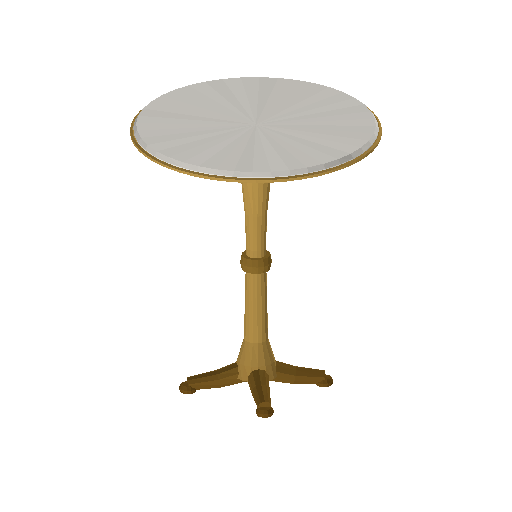 Low-poly Interiors 3D model: Bistro Table