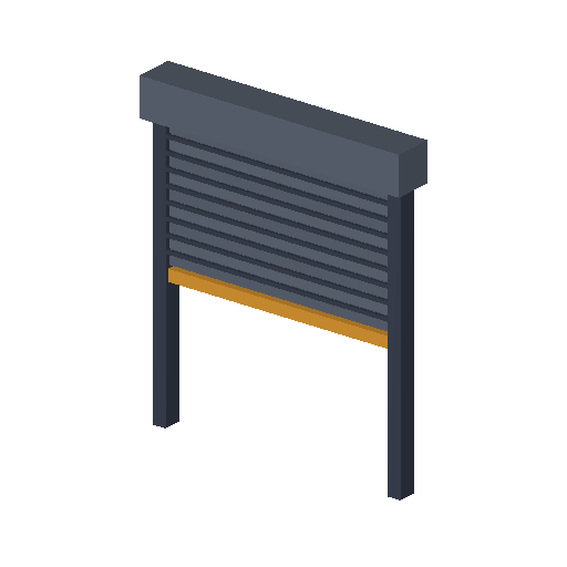 Low-poly Props 3D model: Blast Shutter