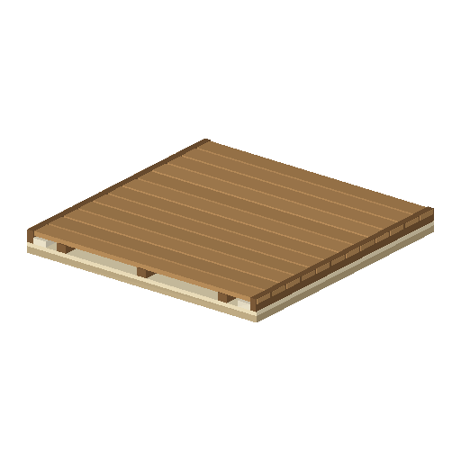 Low-poly Roads 3D model: Boardwalk Straight