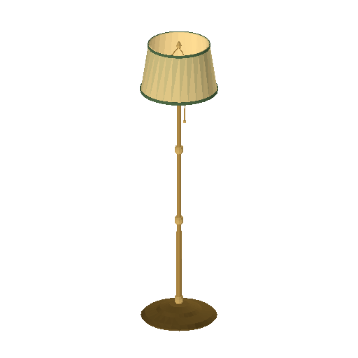 Low-poly Interiors 3D model: Bookshop Floor Lamp
