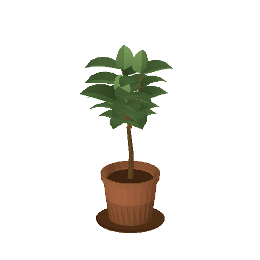 Low-poly Props 3D model: Bookshop Floor Plant