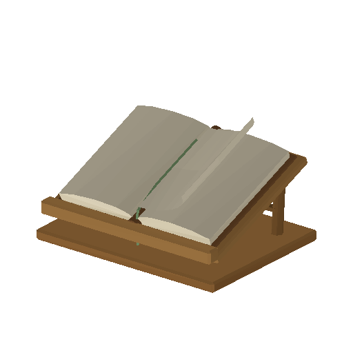 Low-poly Props 3D model: Bookshop Open Book