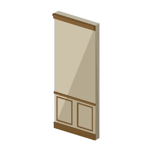 Low-poly Interiors 3D model: Bookshop Wall Panel