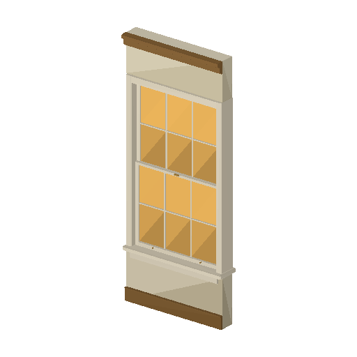 Low-poly Interiors 3D model: Bookshop Window Wall