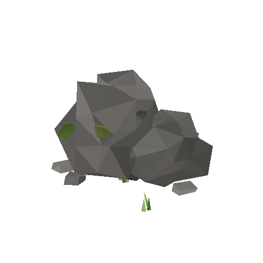 Low-poly Rocks 3D model: Boulder