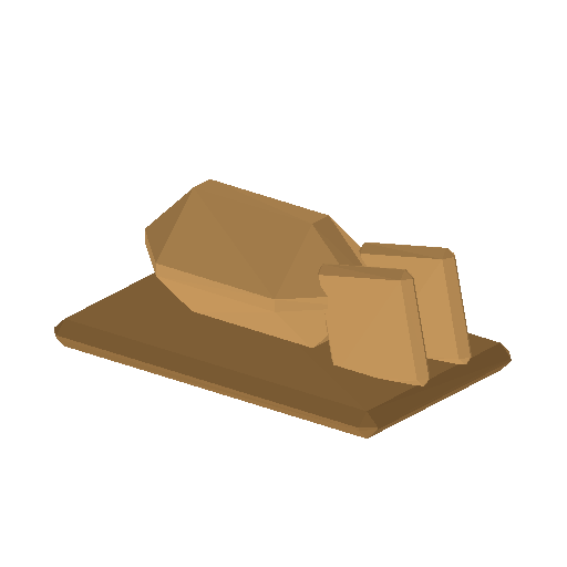 Low-poly Interiors 3D model: Bread Board