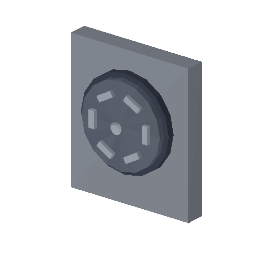 Low-poly Interiors 3D model: Bulkhead Hatch