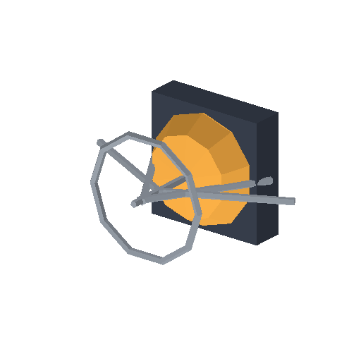 Low-poly Props 3D model: Cage Lamp