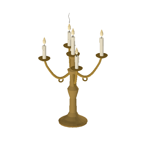 Low-poly Interiors 3D model: Candelabra