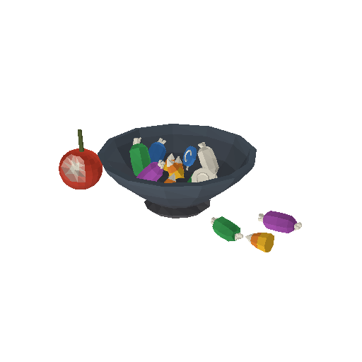 Low-poly Halloween Decorations 3D model: Candy Bowl 01