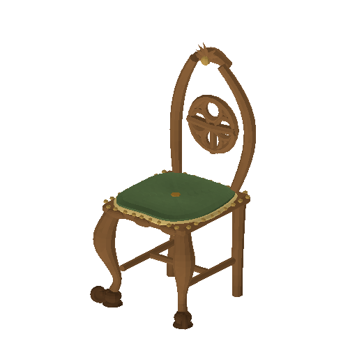 Low-poly Interiors 3D model: Chair Dining