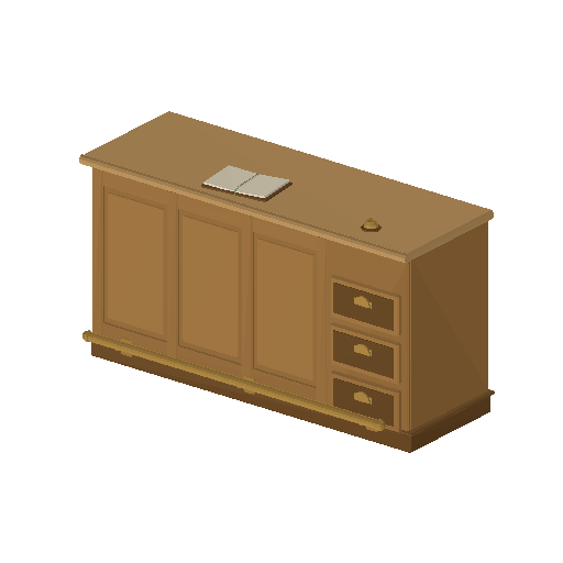 Low-poly Interiors 3D model: Checkout Counter