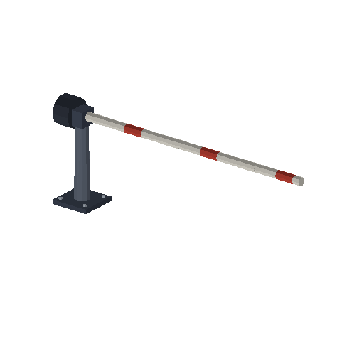 Low-poly Props 3D model: Checkpoint Barrier