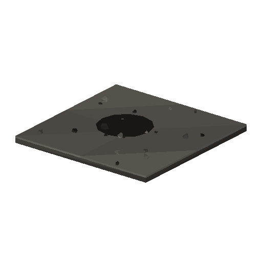 Low-poly Terrain 3D model: Cinder Yard Tile