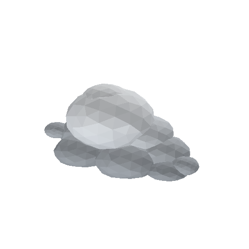 Low-poly Sky 3D model: Clouds Autumn 01
