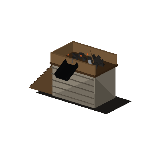 Low-poly Trackside Infrastructure 3D model: Coaling Stage