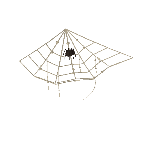 Low-poly Interiors 3D model: Cobweb Corner