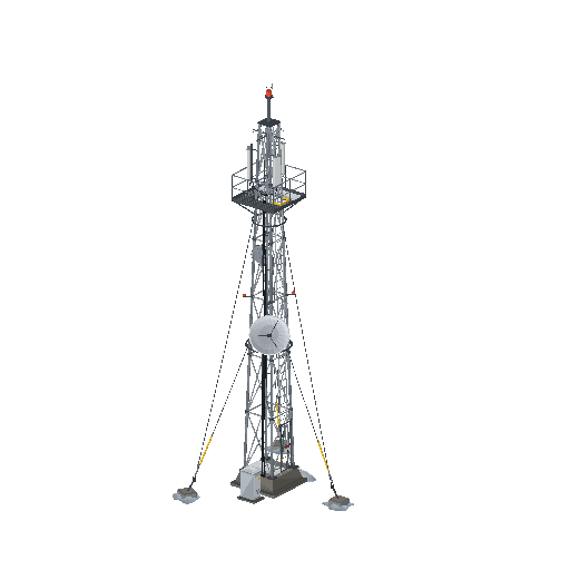 Low-poly Village Structures 3D model: Comms Mast