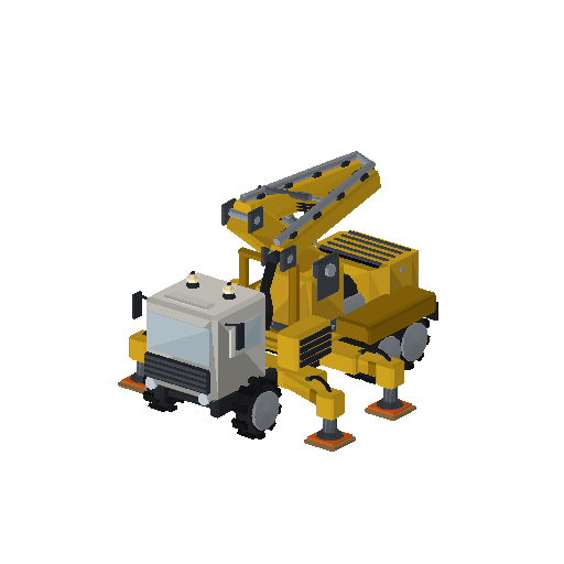 Low-poly Theme-Special 3D model: Concrete Pump