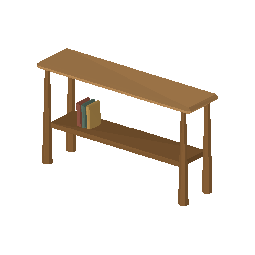 Low-poly Interiors 3D model: Console Table