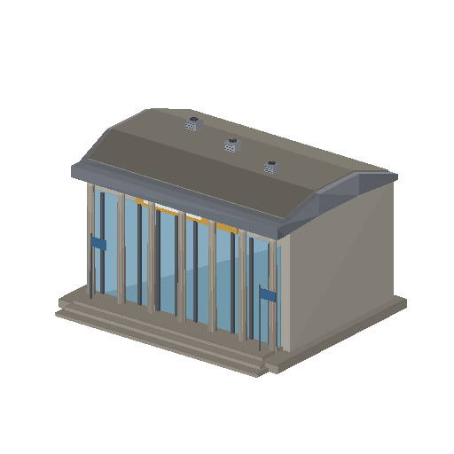 Low-poly High-Rise & Supertall 3D model: Convention Megastructure 01