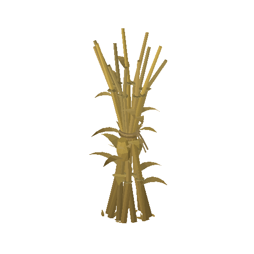Low-poly Nature 3D model: Cornstalk Shock 01